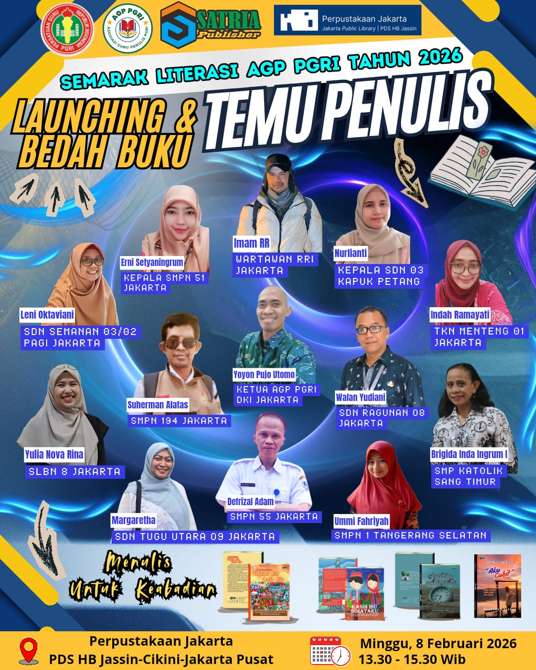 Temu Penulis Dan Bedah Buku " Menulis Untuk Keabadian"