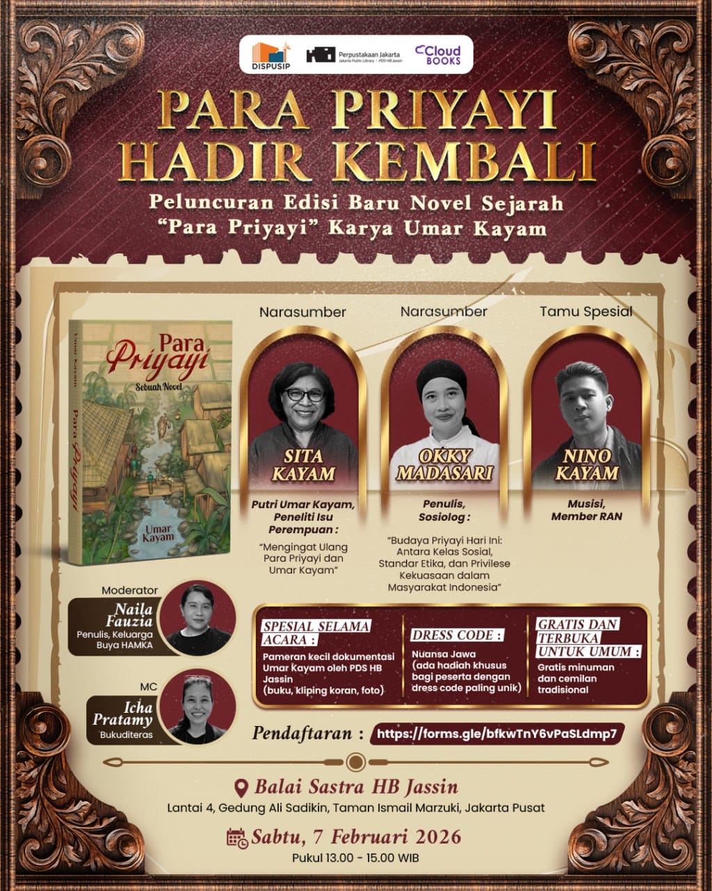 Peluncuran Dan Bedah Buku Para Priyayi Karya Umar Kayam