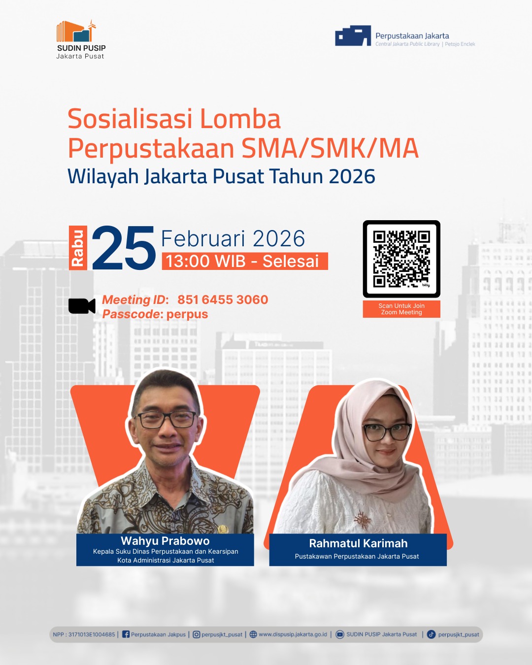 Sosialisasi Lomba Perpustakaan SMA/SMK/MA