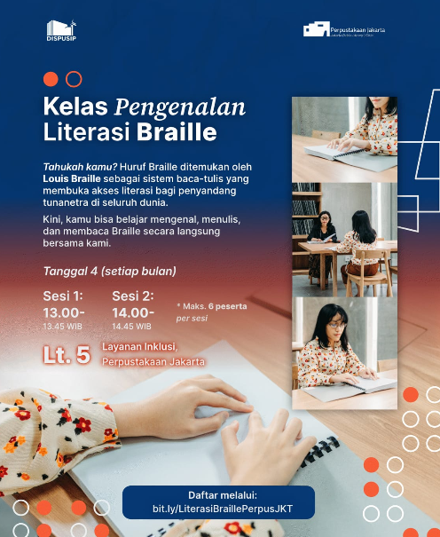 Kegiatan Pengenalan Literasi Braille Kawan Perpus Dan Kawula Sastra