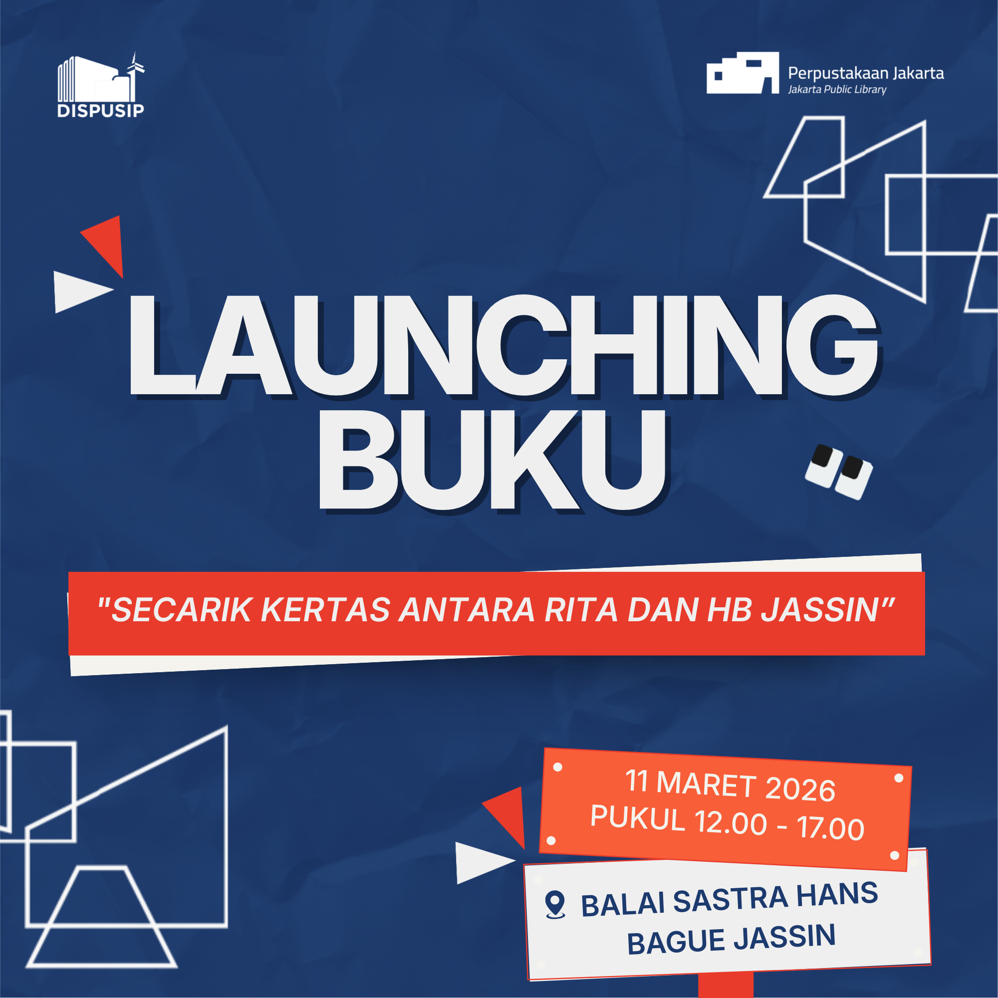 Launching Buku "Secarik Kertas Antara Rita Dan HB Jassin
