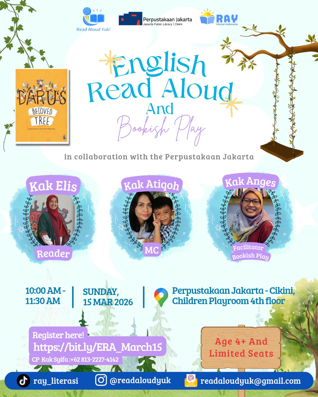 Read Aloud And Bookish Play In Collaboration With The Perpustakaan Jakarta