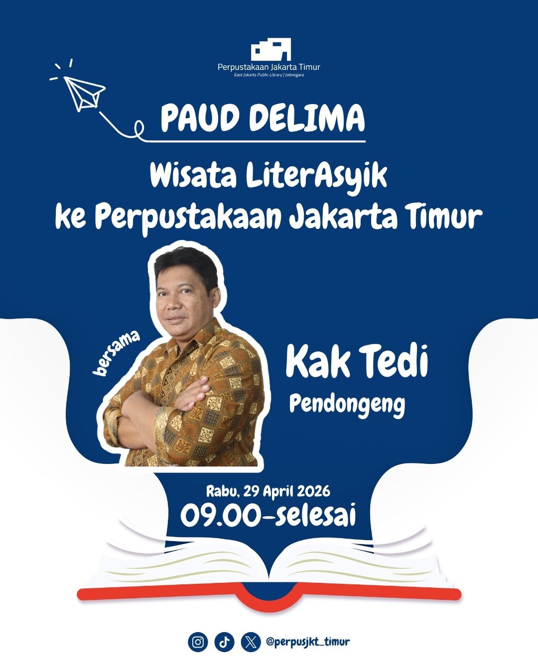 Wisata LiterAsyik Ke Perpustakaan Jakarta Timur Bersama PAUD Delima