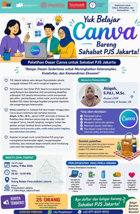 Pelatihan Kreativitas Canva Bagi Disabilitas