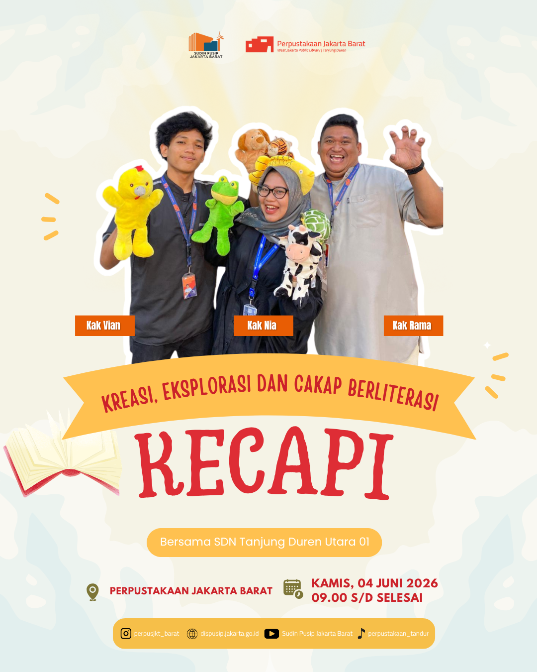 Wisata Literasi "KECAPI" Bersama SDN Tanjung Duren Utara 01