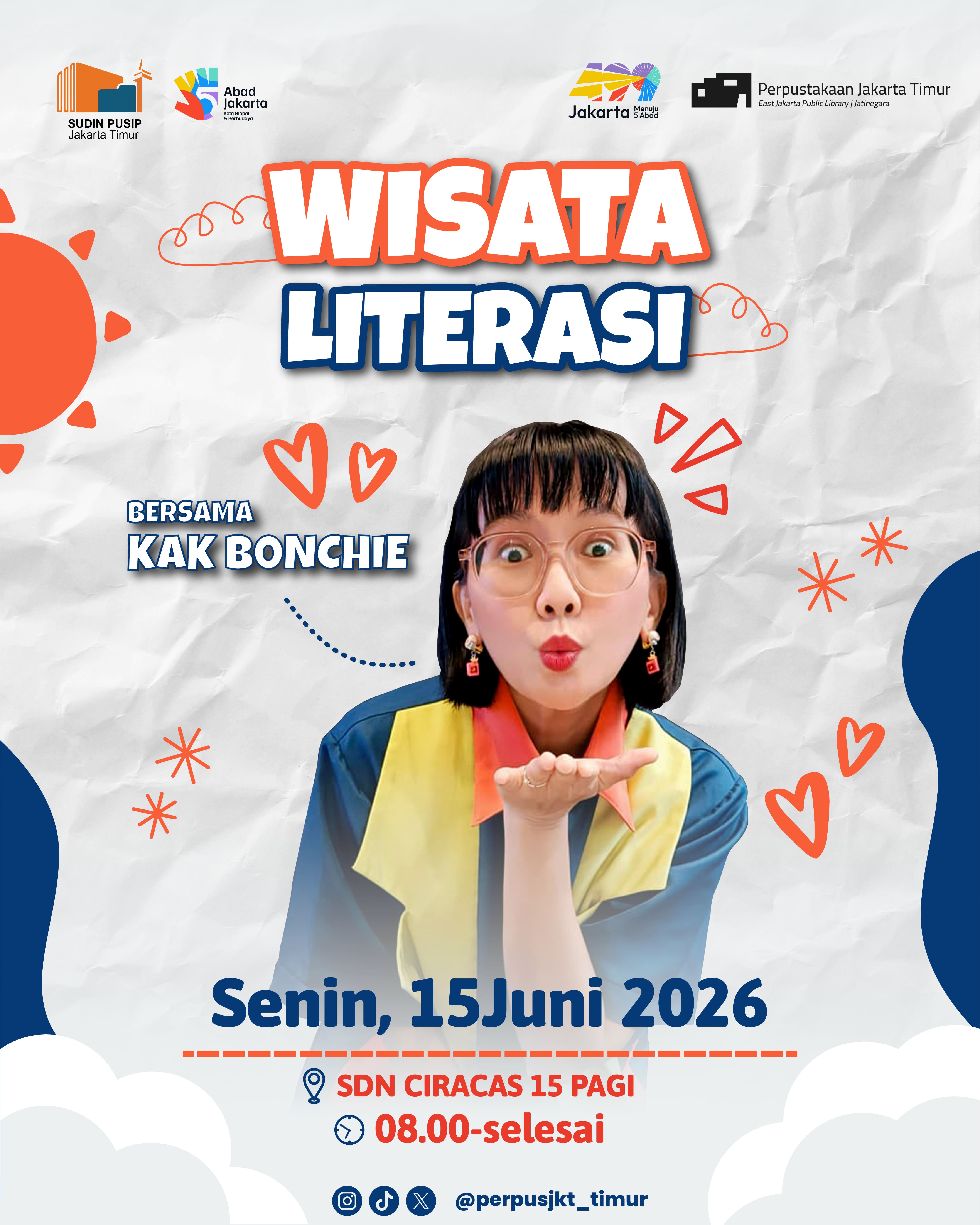 Wisata Literasi Ke SDN Ciracas 15 Pagi