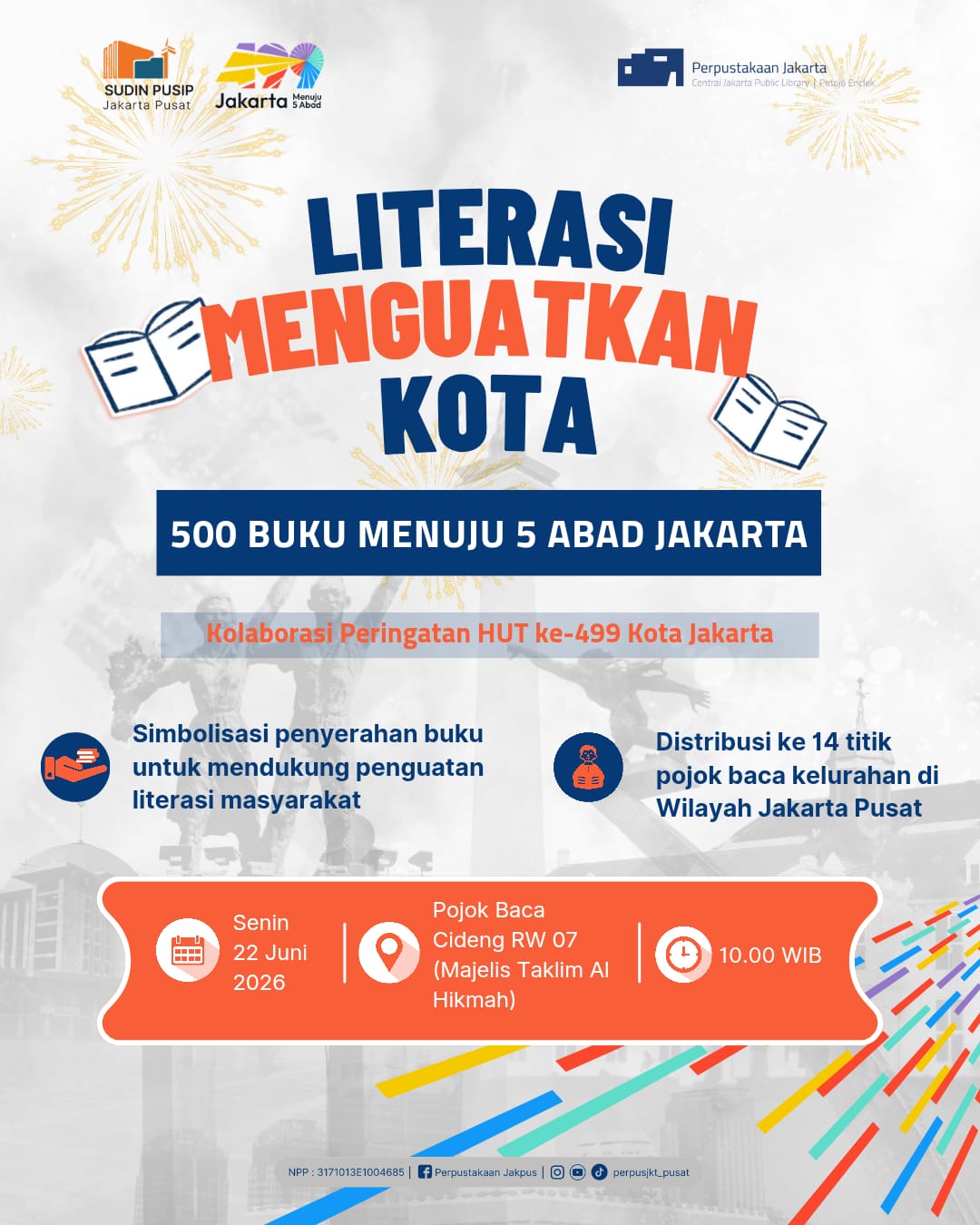 Literasi Menguatkan Kota 500 Buku Menuju 500 Abad Jakarta