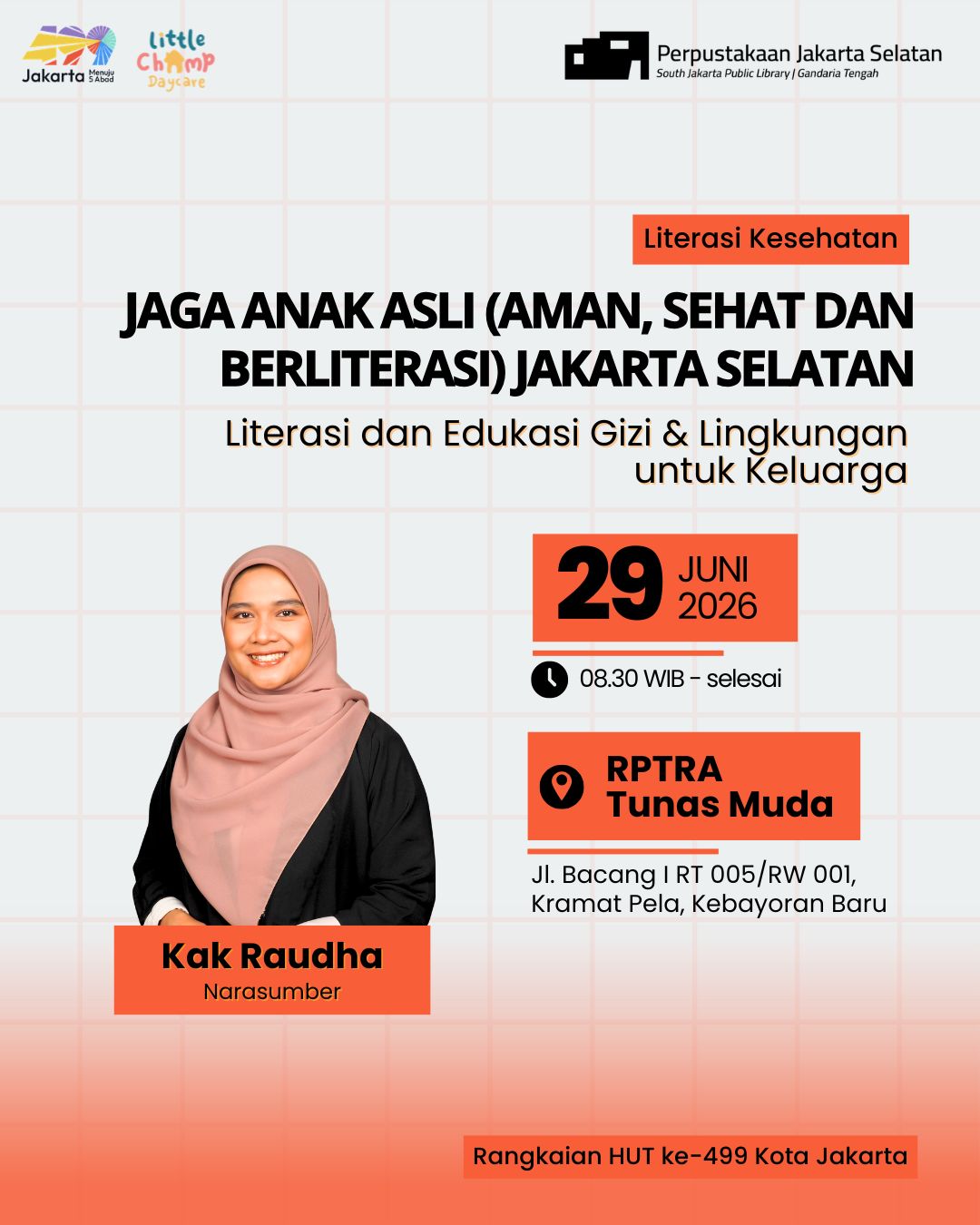 Jaga Anak ASLI (Aman, Sehat, Dan Berliterasi) Jakarta Selatan