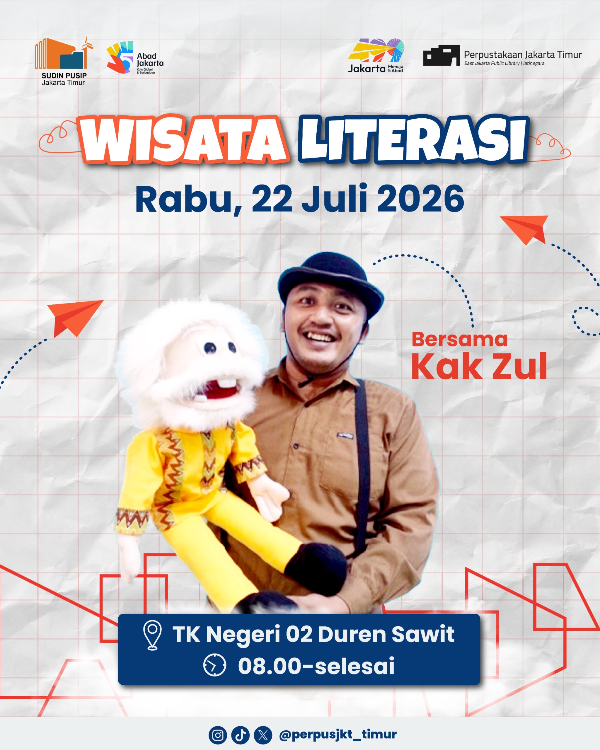 Wisata Literasi Ke TK Negeri 02 Duren Sawit