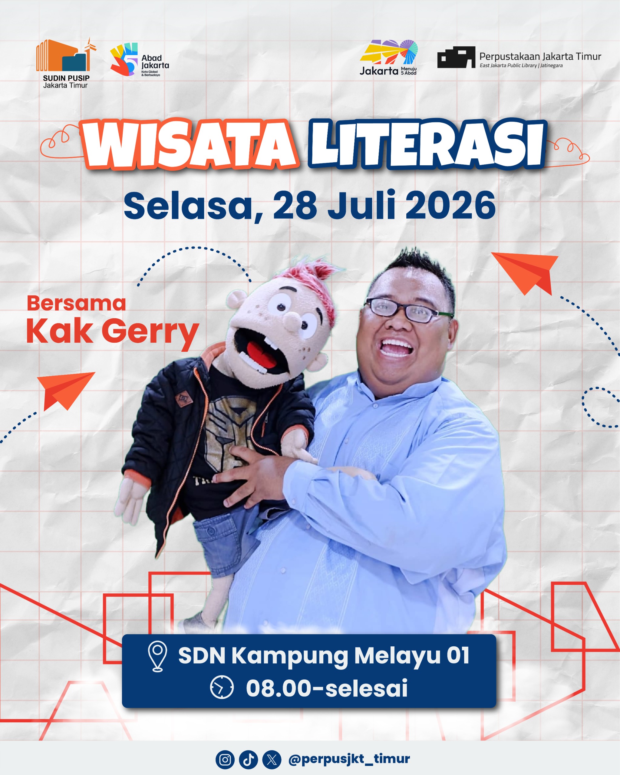 Wisata Literasi Ke SDN Kampung Melayu 01
