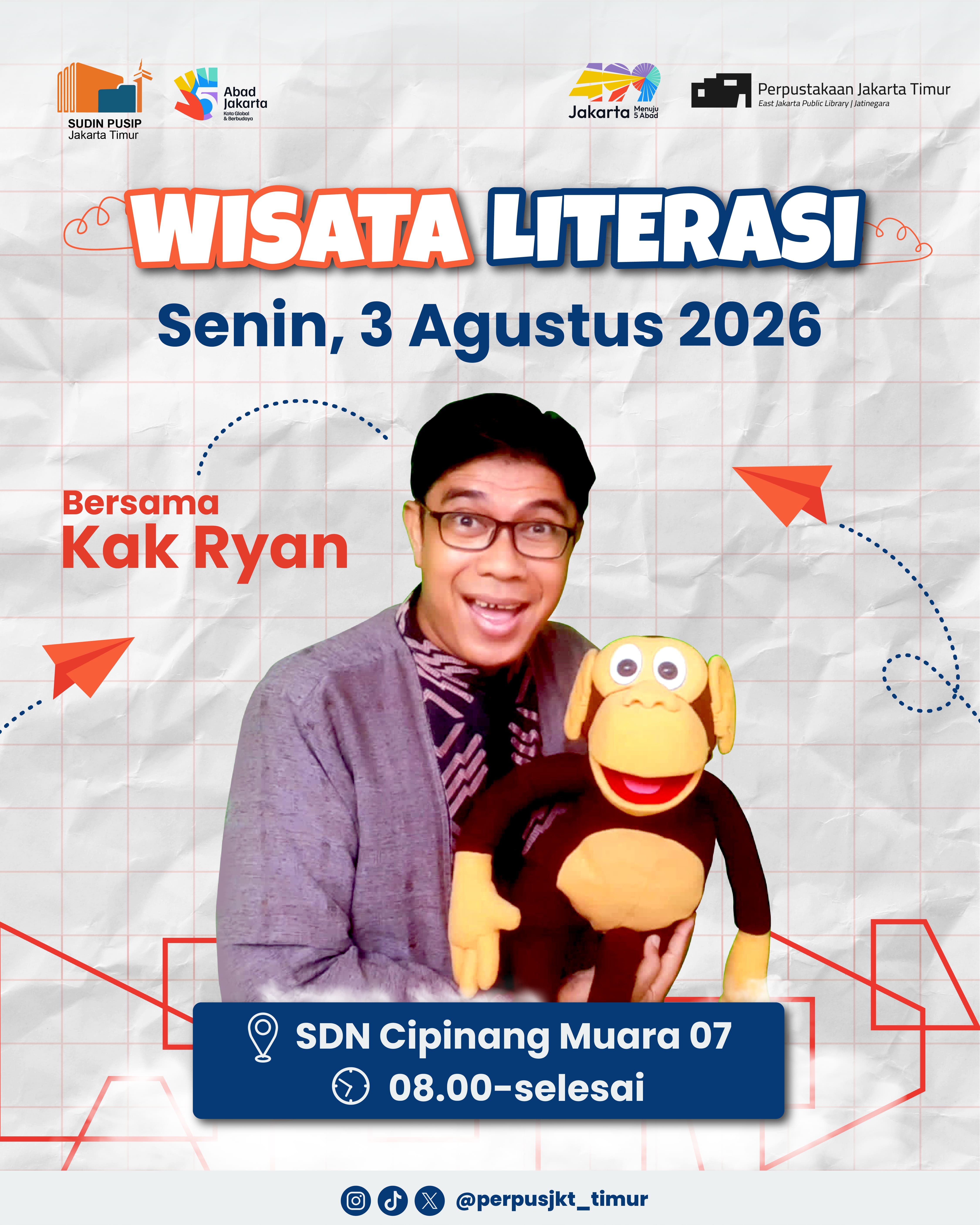 Wisata Literasi Ke  SDN Cipinang Muara 07