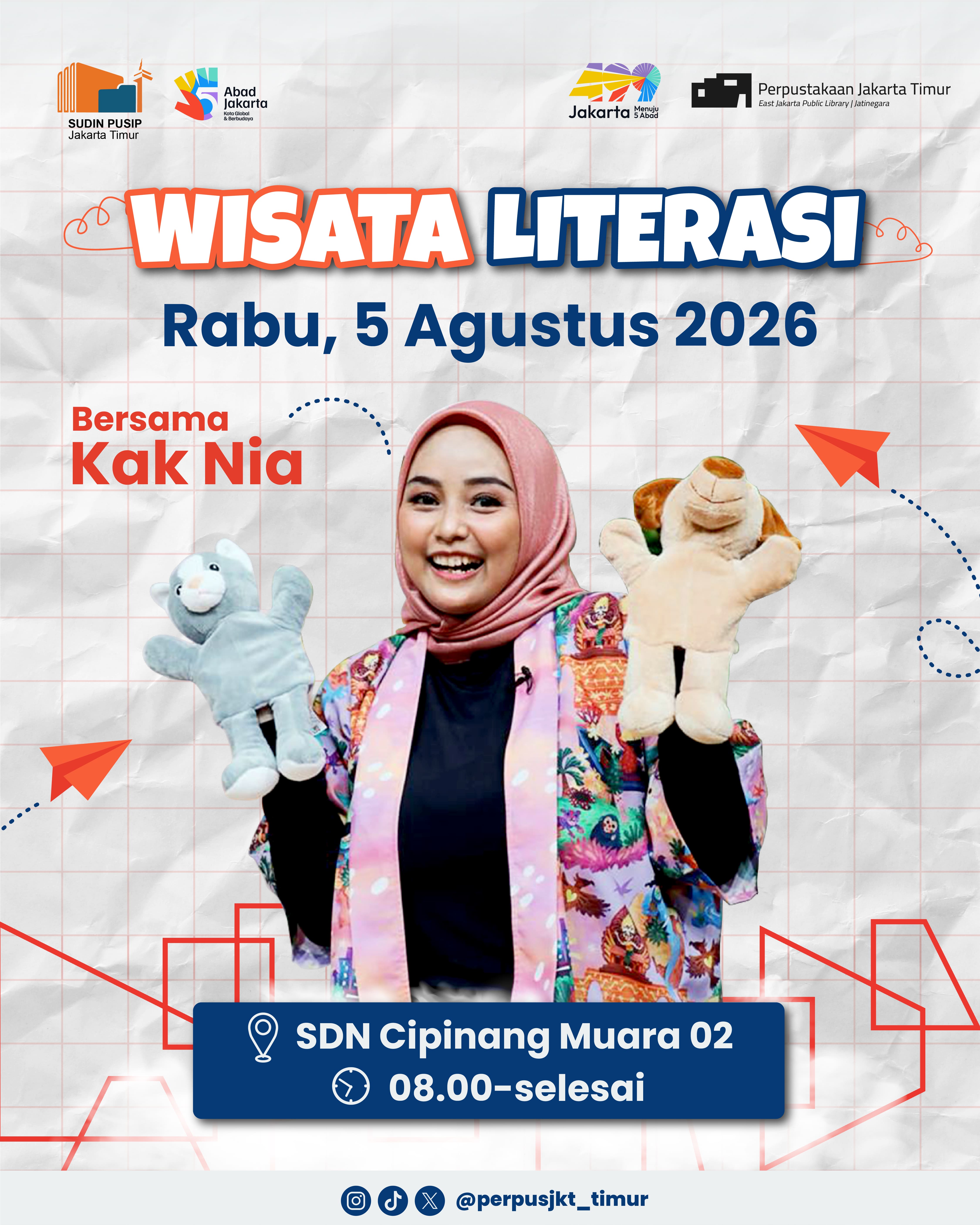 Wisata Literasi Ke  SDN Cipinang Muara 02