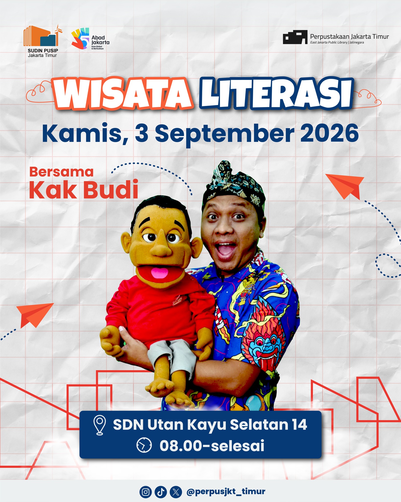 Wisata Literasi Ke SDN Utan Kayu Selatan 14