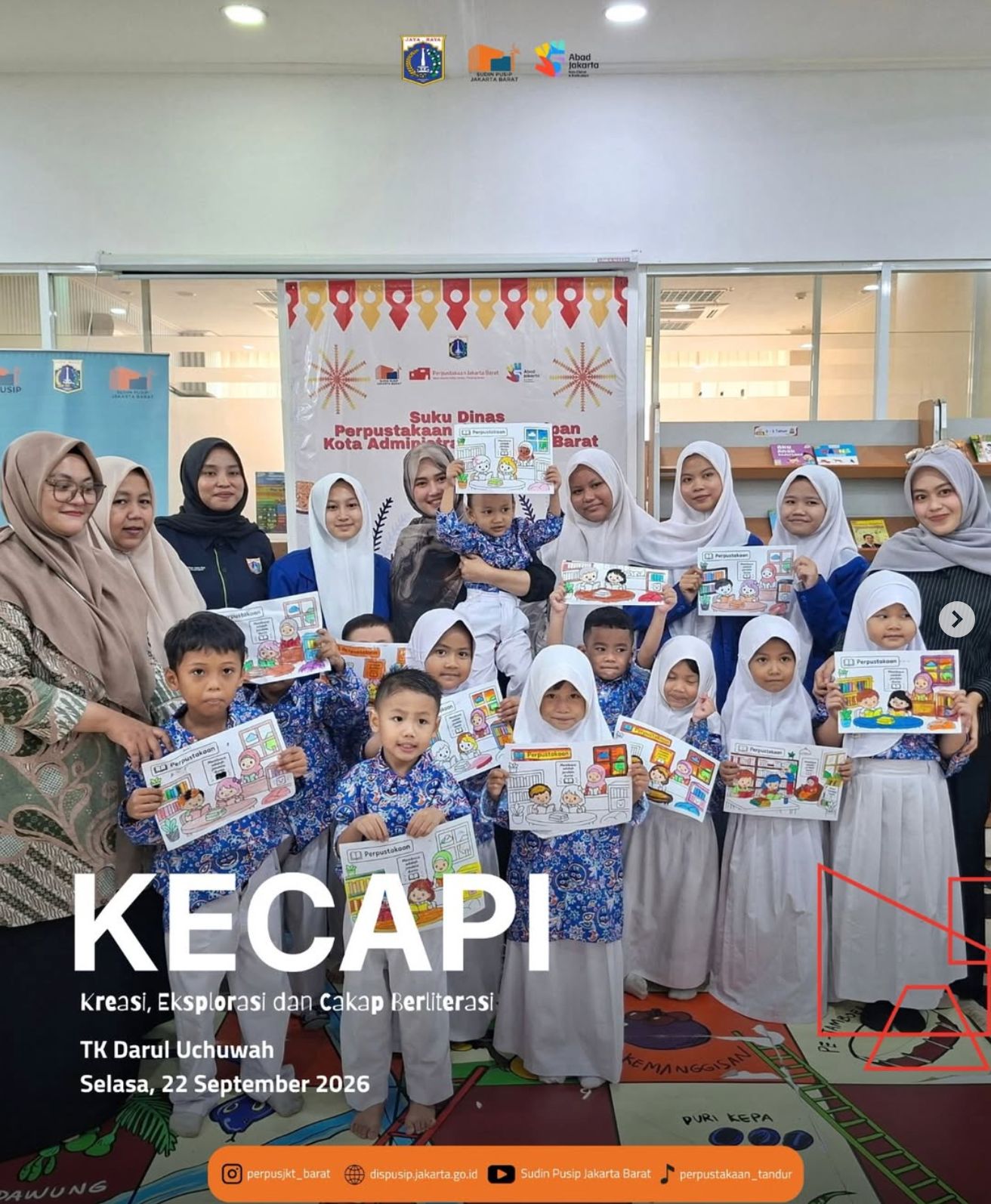 KECAPI (Kreasi, Eksplorasi Dan Cakap Berliterasi) Bersama TK Darul Uchuwah